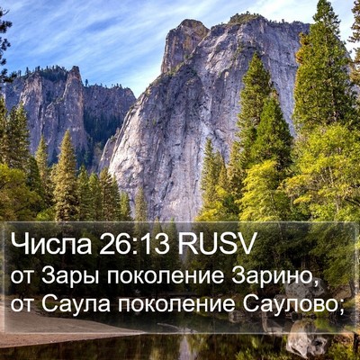 Числа 26:13 RUSV Bible Verse Image