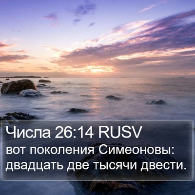 Числа 26:14 RUSV Bible Verse Image