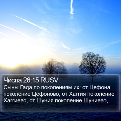 Числа 26:15 RUSV Bible Verse Image