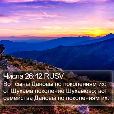 Числа 26:42 RUSV Bible Verse Image