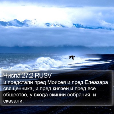 Числа 27:2 RUSV Bible Verse Image