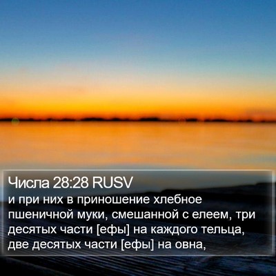 Числа 28:28 RUSV Bible Verse Image