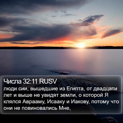 Числа 32:11 RUSV Bible Verse Image
