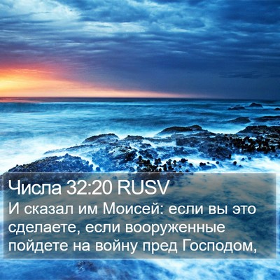 Числа 32:20 RUSV Bible Verse Image