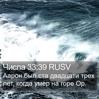 Числа 33:39 RUSV Bible Verse Image