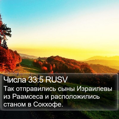 Числа 33:5 RUSV Bible Verse Image