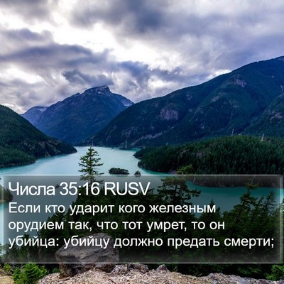Числа 35:16 RUSV Bible Verse Image