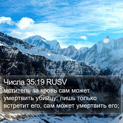 Числа 35:19 RUSV Bible Verse Image