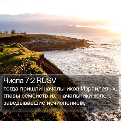 Числа 7:2 RUSV Bible Verse Image