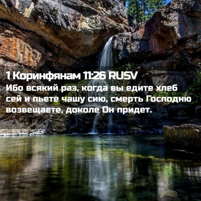 Picture 02 - 1 Коринфянам 11:26 RUSV - Ибо всякий раз, когда вы - Bible Verse Picture