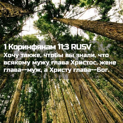 Picture 02 - 1 Коринфянам 11:3 RUSV - Хочу также, чтобы вы знали, - Bible Verse Picture