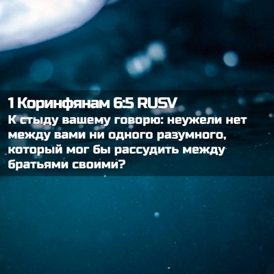 Picture 02 - 1 Коринфянам 6:5 RUSV - К стыду вашему говорю: - Bible Verse Picture