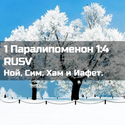Picture 02 - 1 Паралипоменон 1:4 RUSV - Ной, Сим, Хам и - Bible Verse Picture