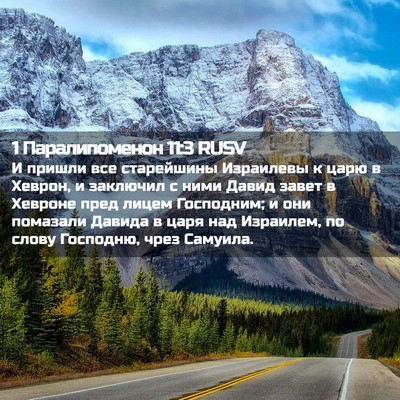Picture 02 - 1 Паралипоменон 11:3 RUSV - И пришли все старейшины - Bible Verse Picture