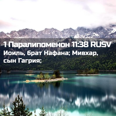Picture 02 - 1 Паралипоменон 11:38 RUSV - Иоиль, брат Нафана; Мивхар, - Bible Verse Picture