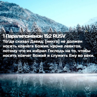 Picture 02 - 1 Паралипоменон 15:2 RUSV - Тогда сказал Давид: [никто] - Bible Verse Picture