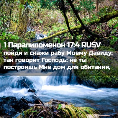 Picture 02 - 1 Паралипоменон 17:4 RUSV - пойди и скажи рабу Моему - Bible Verse Picture