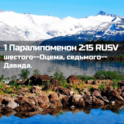 Picture 02 - 1 Паралипоменон 2:15 RUSV - шестого--Оцема, - Bible Verse Picture