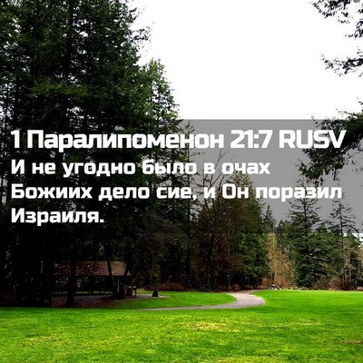 Picture 02 - 1 Паралипоменон 21:7 RUSV - И не угодно было в очах - Bible Verse Picture