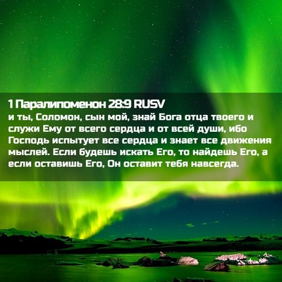Picture 02 - 1 Паралипоменон 28:9 RUSV - и ты, Соломон, сын мой, знай - Bible Verse Picture