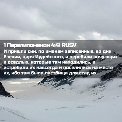 Picture 02 - 1 Паралипоменон 4:41 RUSV - И пришли сии, по именам - Bible Verse Picture