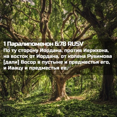 Picture 02 - 1 Паралипоменон 6:78 RUSV - По ту сторону Иордана, - Bible Verse Picture