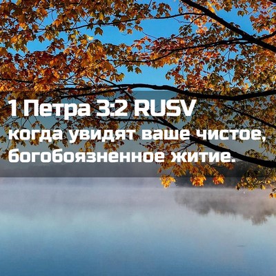 Picture 02 - 1 Петра 3:2 RUSV - когда увидят ваше чистое, - Bible Verse Picture