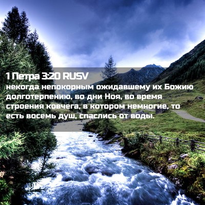 Picture 02 - 1 Петра 3:20 RUSV - некогда непокорным - Bible Verse Picture