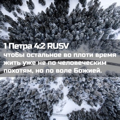Picture 02 - 1 Петра 4:2 RUSV - чтобы остальное во плоти - Bible Verse Picture