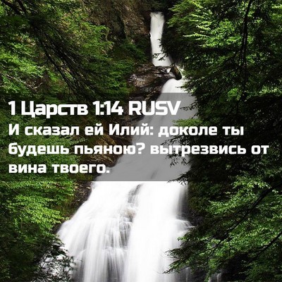 Picture 02 - 1 Царств 1:14 RUSV - И сказал ей Илий: доколе ты - Bible Verse Picture