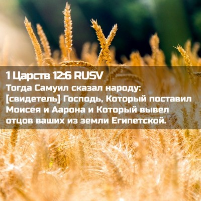 Picture 02 - 1 Царств 12:6 RUSV - Тогда Самуил сказал - Bible Verse Picture