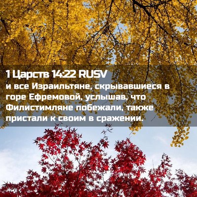 Picture 02 - 1 Царств 14:22 RUSV - и все Израильтяне, - Bible Verse Picture
