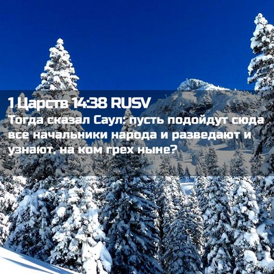 Picture 02 - 1 Царств 14:38 RUSV - Тогда сказал Саул: пусть - Bible Verse Picture