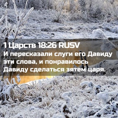 Picture 02 - 1 Царств 18:26 RUSV - И пересказали слуги его - Bible Verse Picture