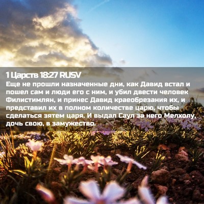 Picture 02 - 1 Царств 18:27 RUSV - Еще не прошли назначенные - Bible Verse Picture