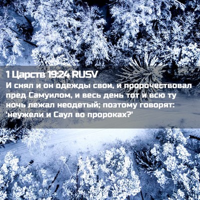 Picture 02 - 1 Царств 19:24 RUSV - И снял и он одежды свои, и - Bible Verse Picture
