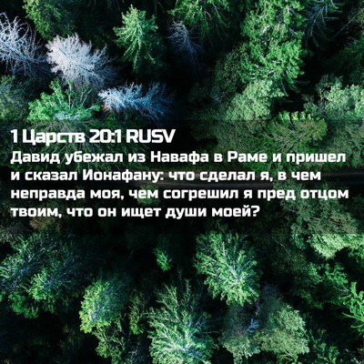 Picture 02 - 1 Царств 20:1 RUSV - Давид убежал из Навафа в - Bible Verse Picture