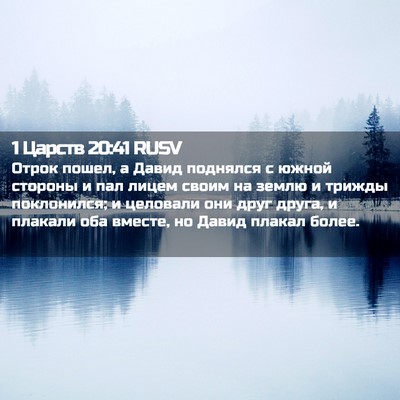 Picture 02 - 1 Царств 20:41 RUSV - Отрок пошел, а Давид - Bible Verse Picture