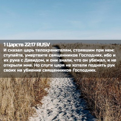 Picture 02 - 1 Царств 22:17 RUSV - И сказал царь - Bible Verse Picture