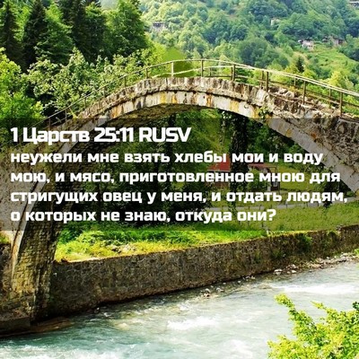 Picture 02 - 1 Царств 25:11 RUSV - неужели мне взять хлебы - Bible Verse Picture