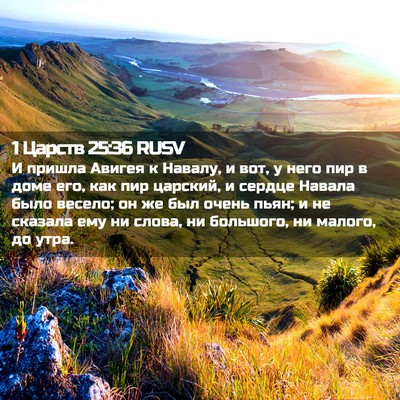 Picture 02 - 1 Царств 25:36 RUSV - И пришла Авигея к Навалу, и - Bible Verse Picture