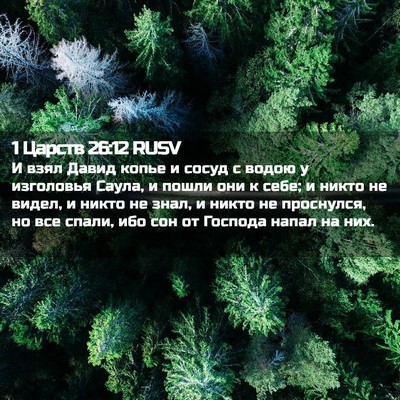 Picture 02 - 1 Царств 26:12 RUSV - И взял Давид копье и сосуд - Bible Verse Picture