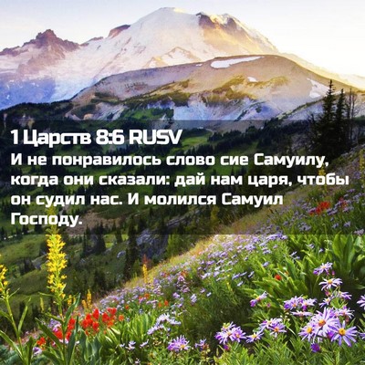 Picture 02 - 1 Царств 8:6 RUSV - И не понравилось слово сие - Bible Verse Picture