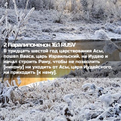 Picture 02 - 2 Паралипоменон 16:1 RUSV - В тридцать шестой год - Bible Verse Picture