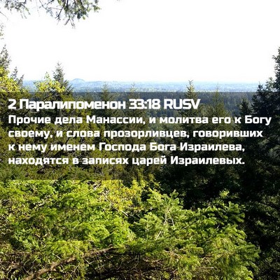 Picture 02 - 2 Паралипоменон 33:18 RUSV - Прочие дела Манассии, и - Bible Verse Picture