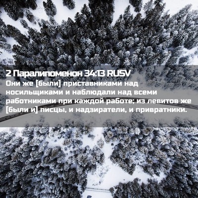 Picture 02 - 2 Паралипоменон 34:13 RUSV - Они же [были] приставниками - Bible Verse Picture