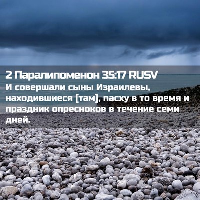 Picture 02 - 2 Паралипоменон 35:17 RUSV - И совершали сыны - Bible Verse Picture