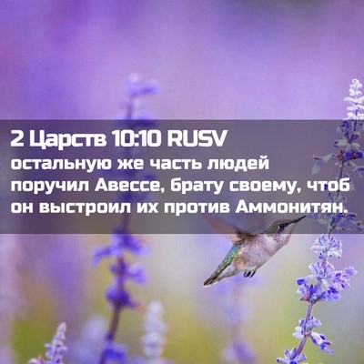 Picture 02 - 2 Царств 10:10 RUSV - остальную же часть людей - Bible Verse Picture