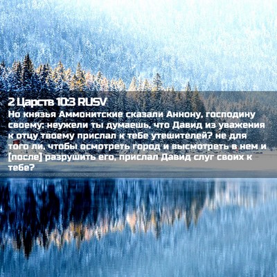 Picture 02 - 2 Царств 10:3 RUSV - Но князья Аммонитские - Bible Verse Picture