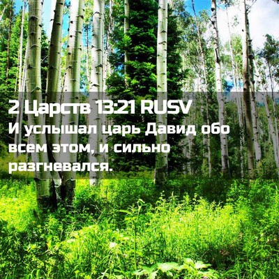 Picture 02 - 2 Царств 13:21 RUSV - И услышал царь Давид обо - Bible Verse Picture